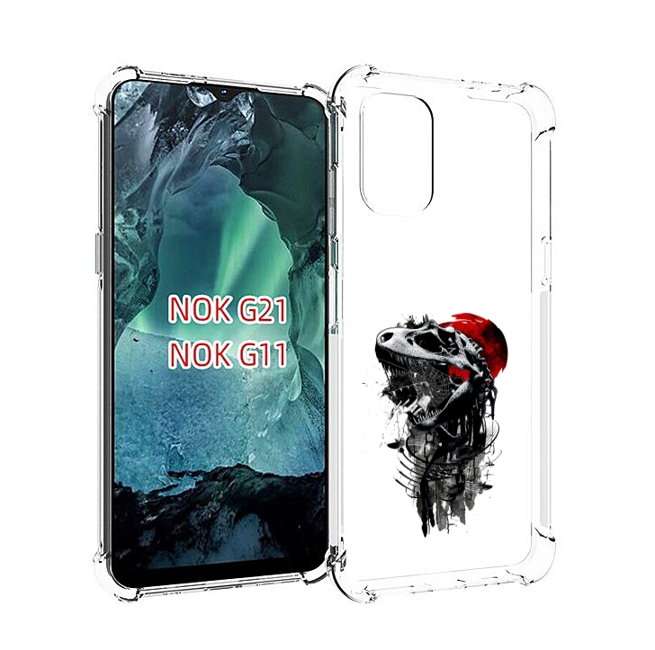 

Чехол Mypads Вымерший Динозавр Для Nokia G11/G21, Прозрачный, Tocco