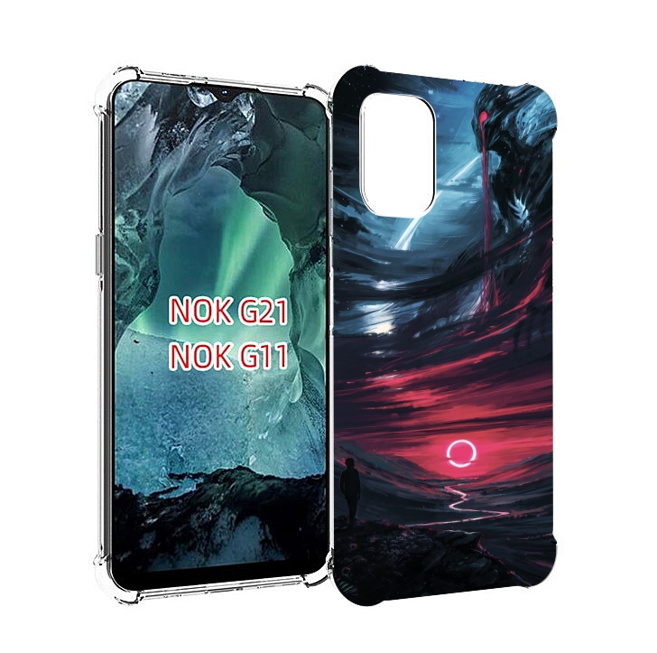 

Чехол Mypads Страшный Мир Для Nokia G11/G21, Прозрачный, Tocco