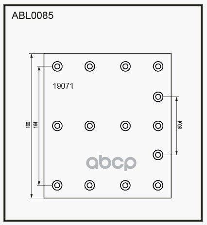

ALLIED NIPPON Накладки тормозные,комплект 1R / WVA (19071) ABL1085, ABL1085