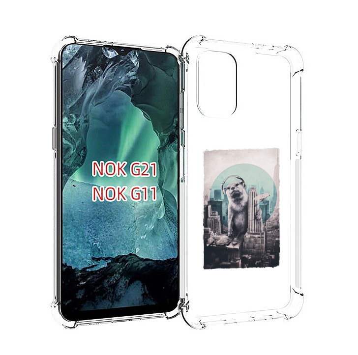 

Чехол Mypads Выдра В Городе Для Nokia G11/G21, Прозрачный, Tocco