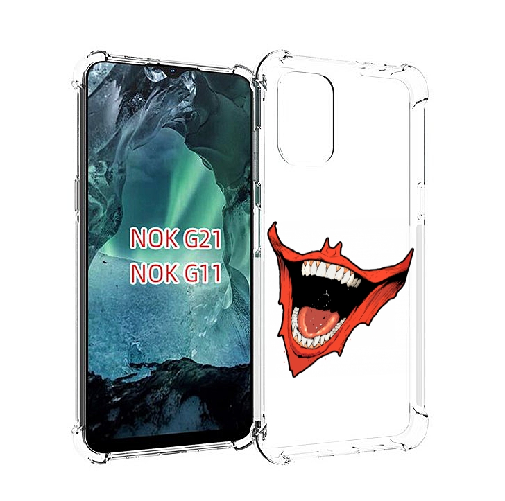 

Чехол Mypads Страшная-Улыбка Для Nokia G11/G21, Прозрачный, Tocco