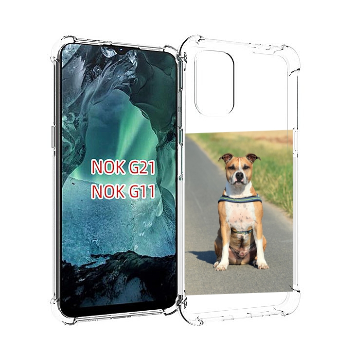 

Чехол Mypads Стаффорд Терьер Для Nokia G11/G21, Прозрачный, Tocco