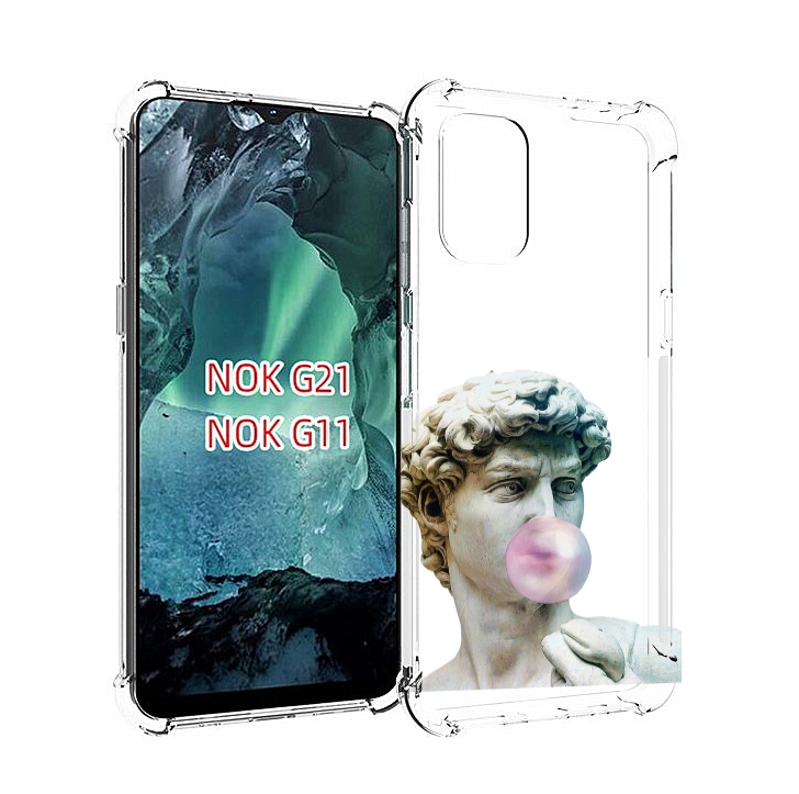 

Чехол Mypads Статуя-С-Жвачкой Для Nokia G11/G21, Прозрачный, Tocco
