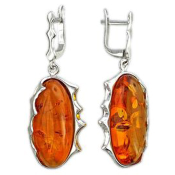 

Серьги женские из серебра Эстет 51С450088Р, янтарь, 51С450088Р