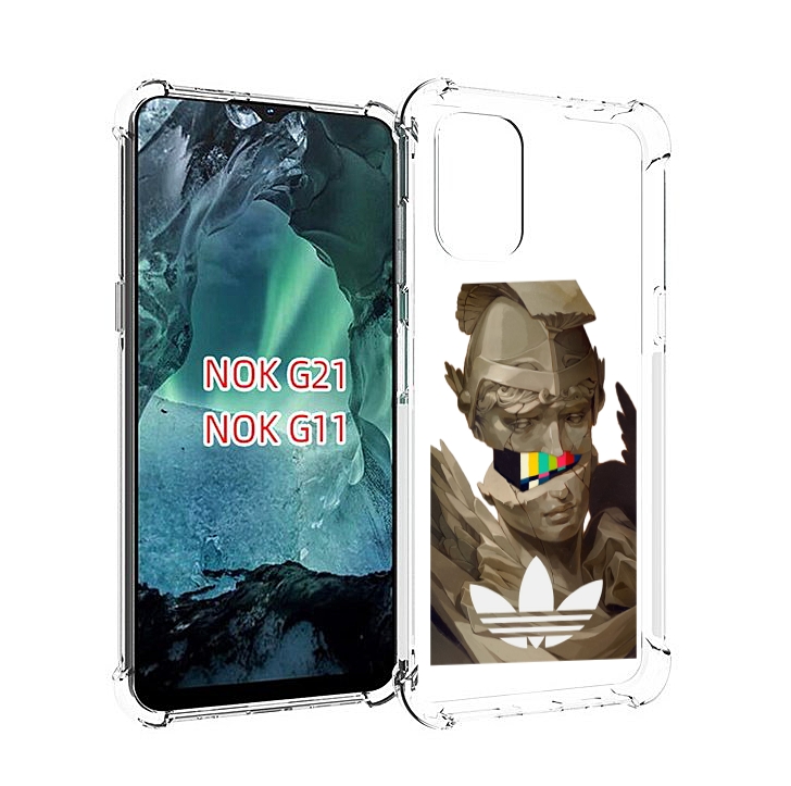 

Чехол Mypads Статуя-Адидас Для Nokia G11/G21, Прозрачный, Tocco