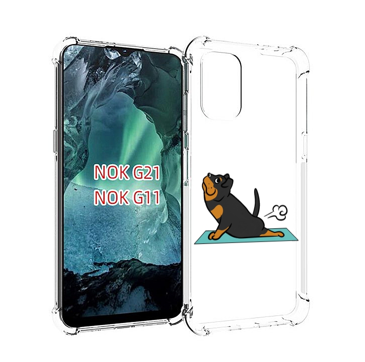 

Чехол Mypads Спортивная-Собачка Для Nokia G11/G21, Прозрачный, Tocco