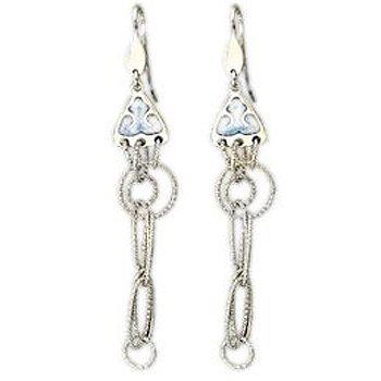 

Серьги женские из серебра Эстет П4С750010, эмаль, П4С750010