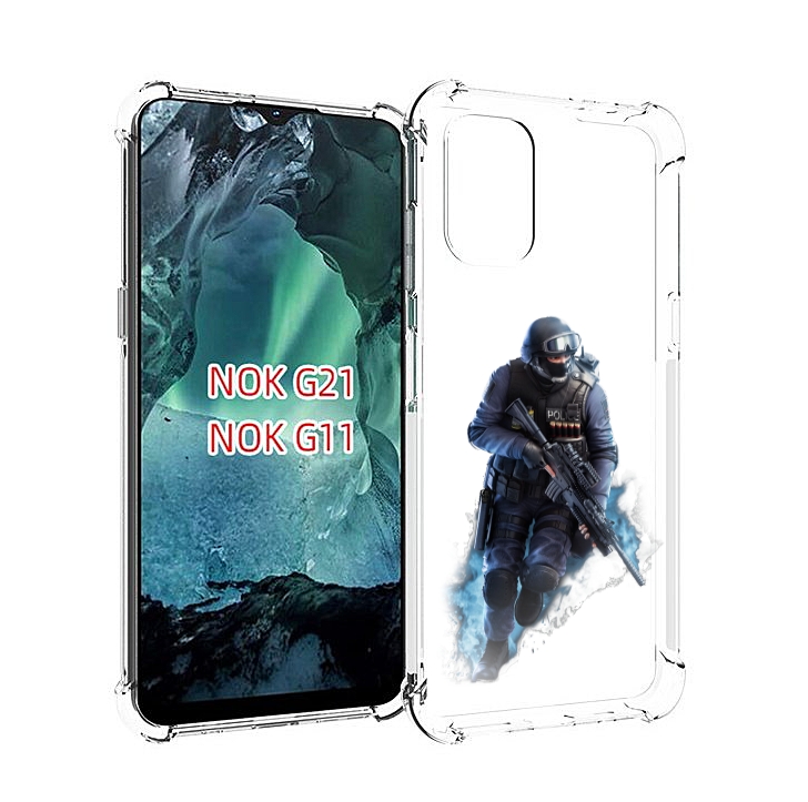 

Чехол Mypads Спецназ-Ксго Для Nokia G11/G21, Прозрачный, Tocco