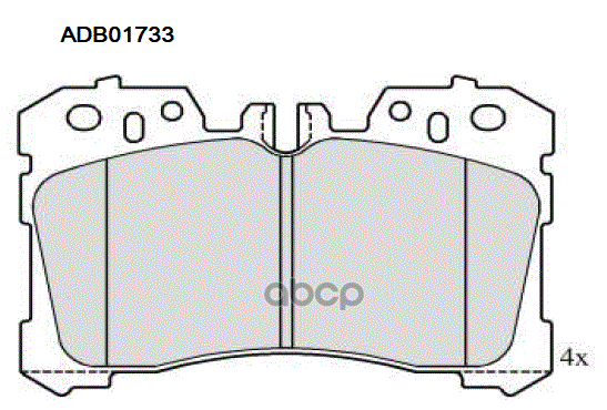 

Тормозные колодки ALLIED NIPPON дисковые передние ADB01733, ADB01733