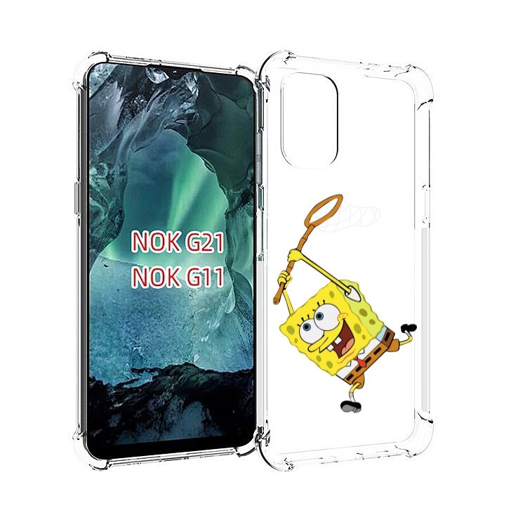 

Чехол Mypads Спанчбоб-С-Сочком Для Nokia G11/G21, Прозрачный, Tocco