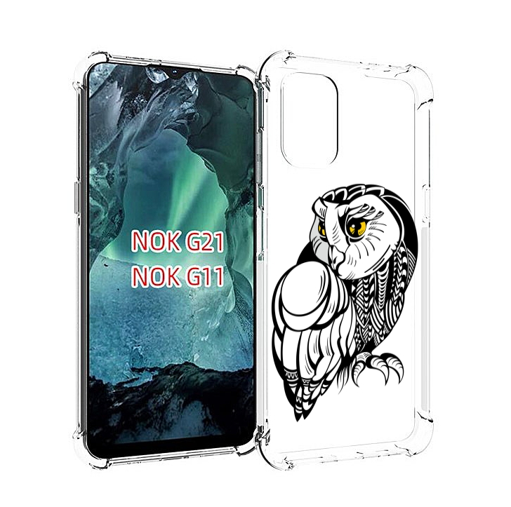 

Чехол Mypads Сова-Красотка Для Nokia G11/G21, Прозрачный, Tocco