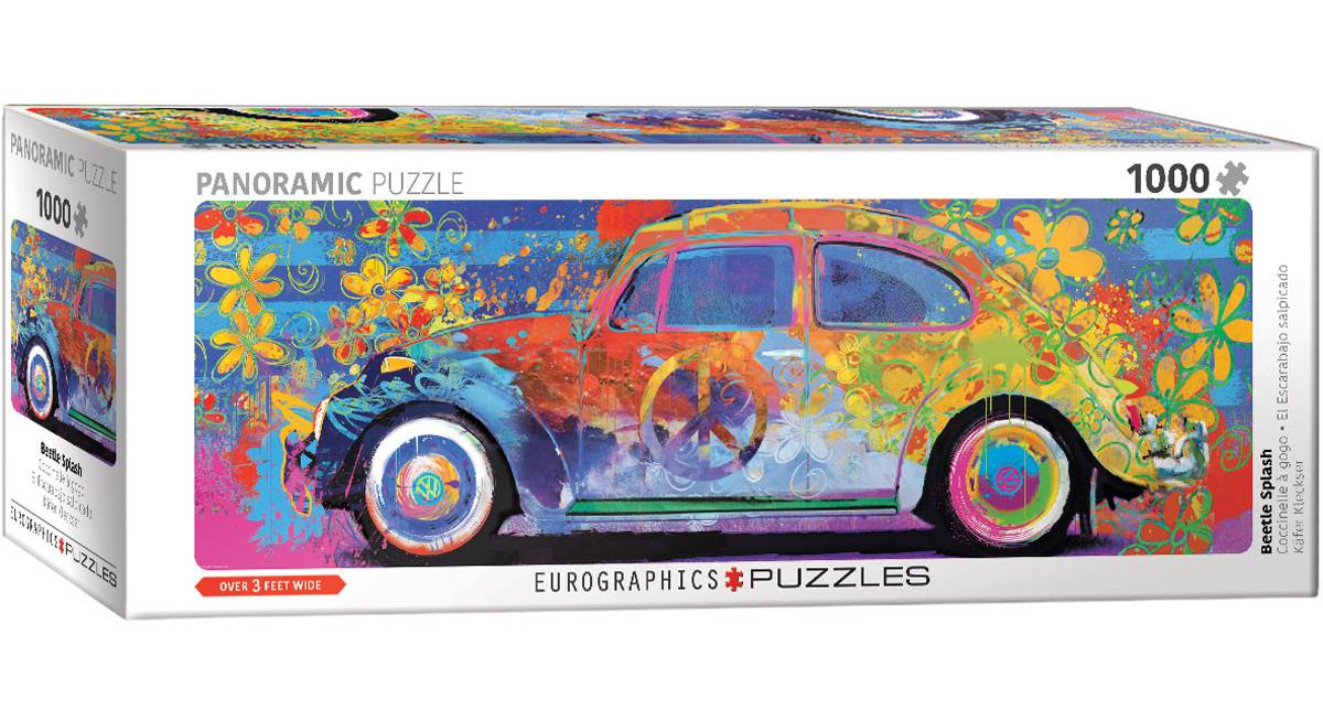 

Пазл Eurographics VW Beetle - Splash Pano 1000 деталей, VW Beetle - Splash Pano