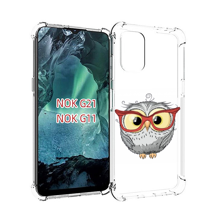 

Чехол Mypads Сова-В-Красных-Очках Для Nokia G11/G21, Прозрачный, Tocco