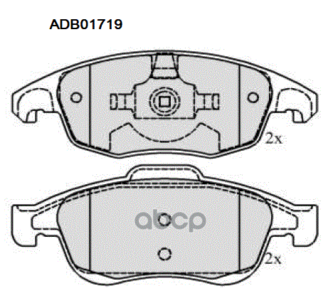 

Тормозные колодки ALLIED NIPPON дисковые передние ADB01719, ADB01719