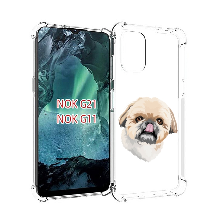

Чехол Mypads Собачка-С-Язычком Для Nokia G11/G21, Прозрачный, Tocco