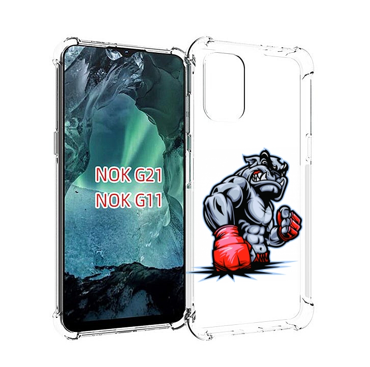 

Чехол Mypads Собака-Боксер Для Nokia G11/G21, Прозрачный, Tocco