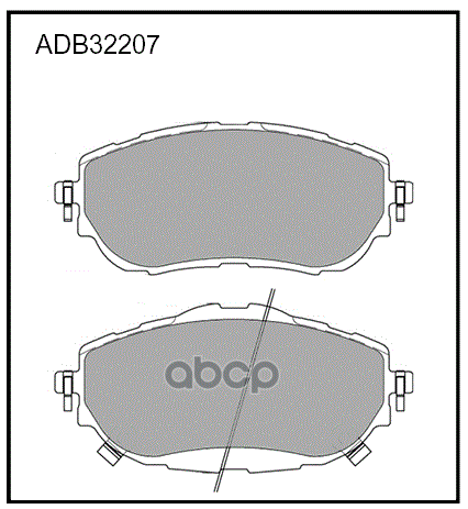 

Тормозные колодки ALLIED NIPPON дисковые передние ADB32207, ADB32207