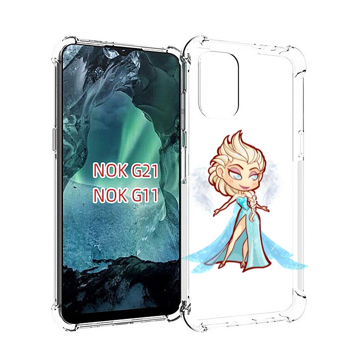 

Чехол Mypads Снежная-Принцесса Женский Для Nokia G11/G21, Прозрачный, Tocco