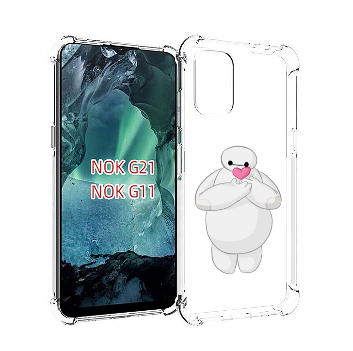 

Чехол Mypads Снеговик-С-Сердечком Для Nokia G11/G21, Прозрачный, Tocco