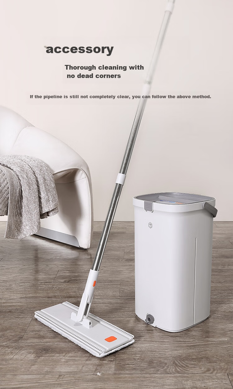 

Телескопическая швабра Jingdong Jingzao с отжимом и ведром, Белый