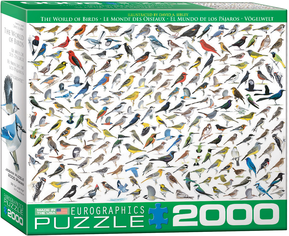 

Пазл Eurographics Мир птиц 2000 деталей, Мир птиц