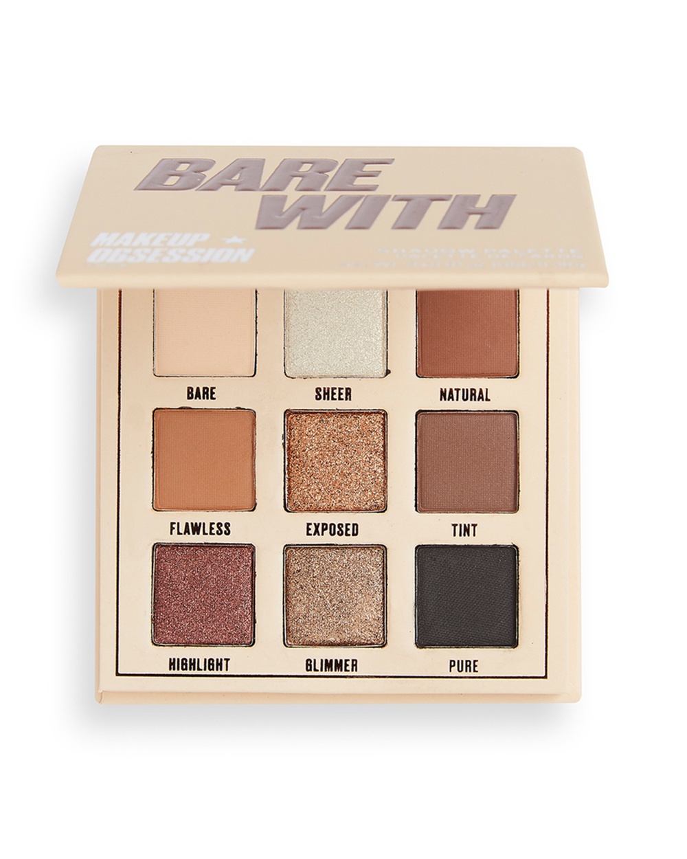 фото Палетка теней для век makeup obsession, bare with, 3,42 г