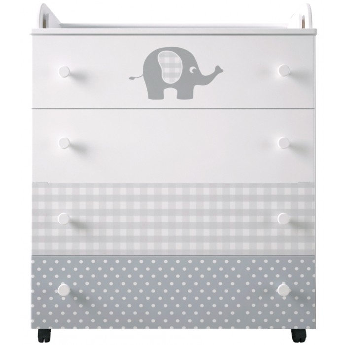 

Комод детский пеленальный Forest kids Little Elephant цв. grey, Little Elephant