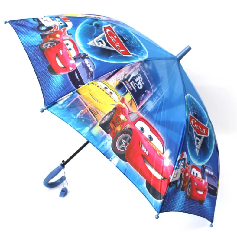 Зонт детский Тачки со свистком в ассортименте зонт детский полуавтоматический милые зверюшки r 41см со свистком микс