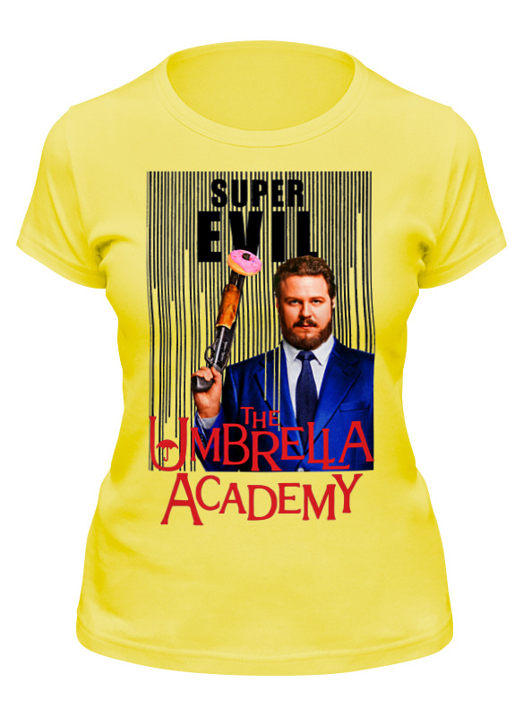 

Футболка женская Printio The umbrella academy желтая 2XL, Желтый, The umbrella academy