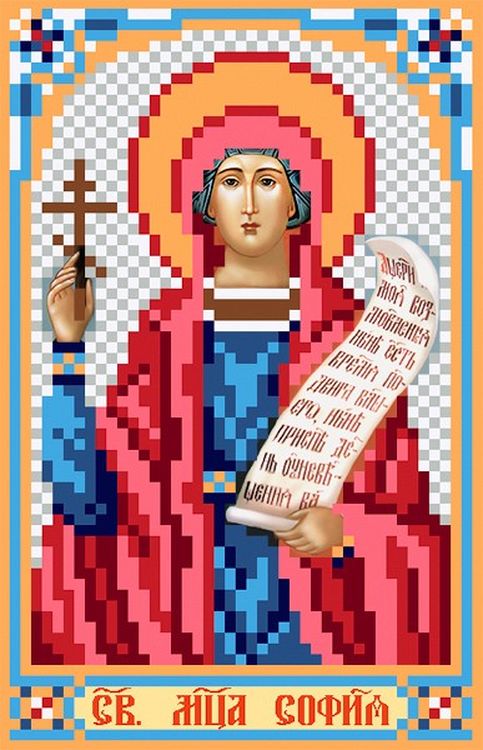 

Рисунок на ткани «Святая Софья»