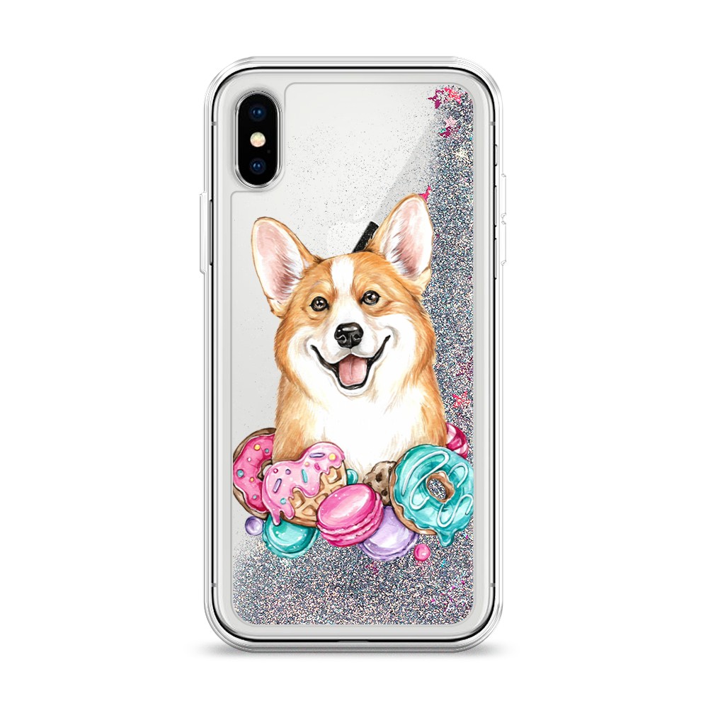 

Чехол Awog на Apple iPhone X (10) / Айфон X (10) "Корги и сладости", Разноцветный, 11091-1