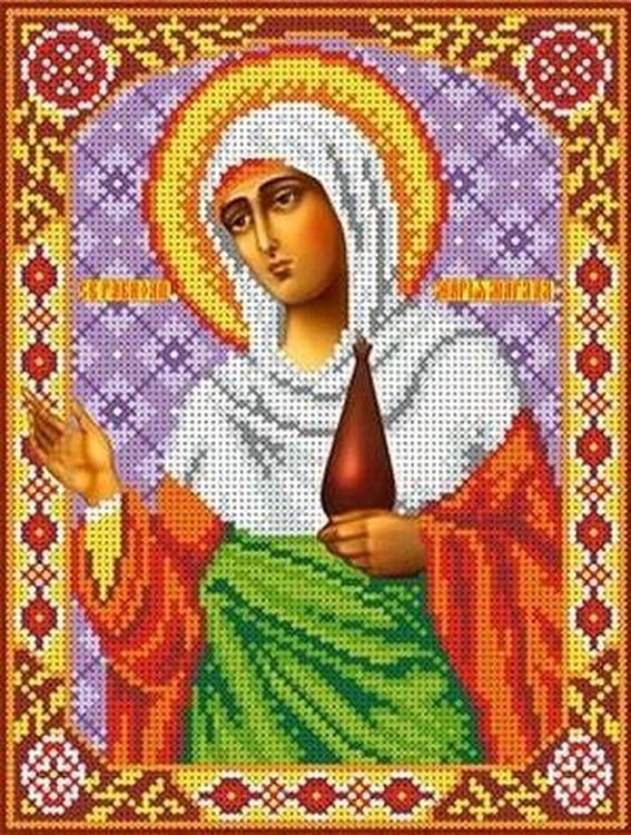 

Рисунок на ткани «Святая Мария»