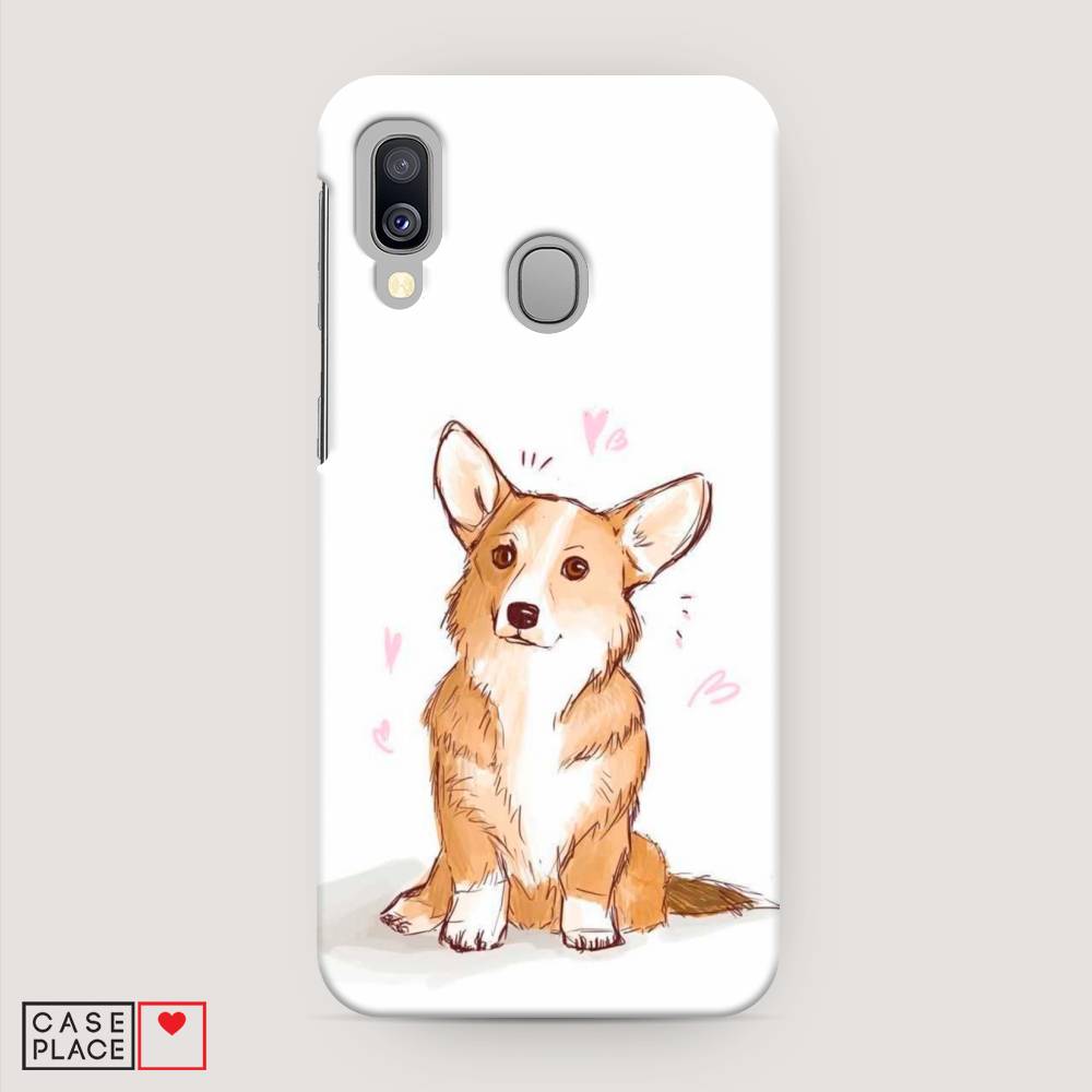 

Пластиковый чехол "Корги любовь" на Samsung Galaxy A40