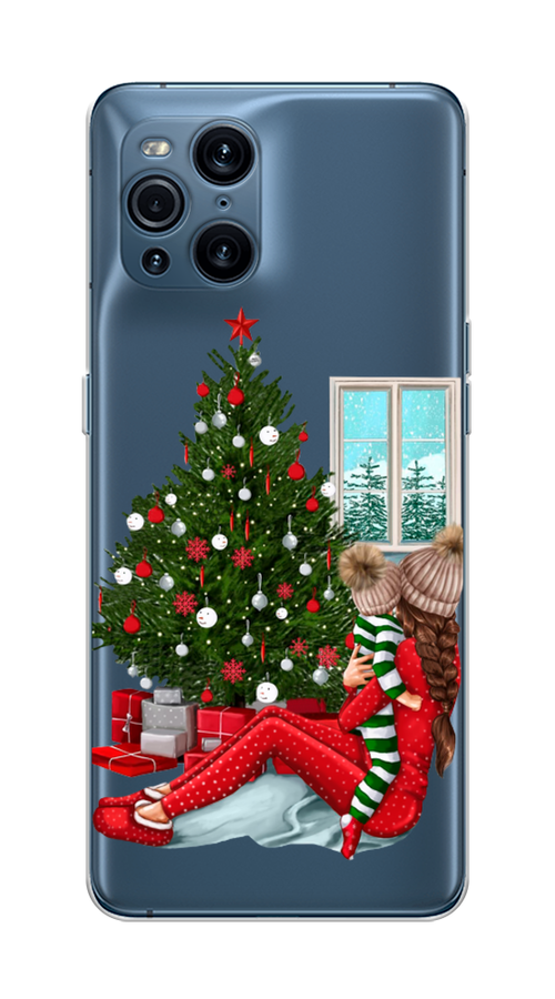 

Чехол на Oppo Find X3 Pro "Новый год с мамой", Красный;зеленый;голубой, 255750-6