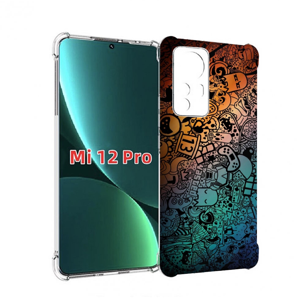 

Чехол MyPads стикеты в тени для Xiaomi 12S Pro, Прозрачный, Tocco