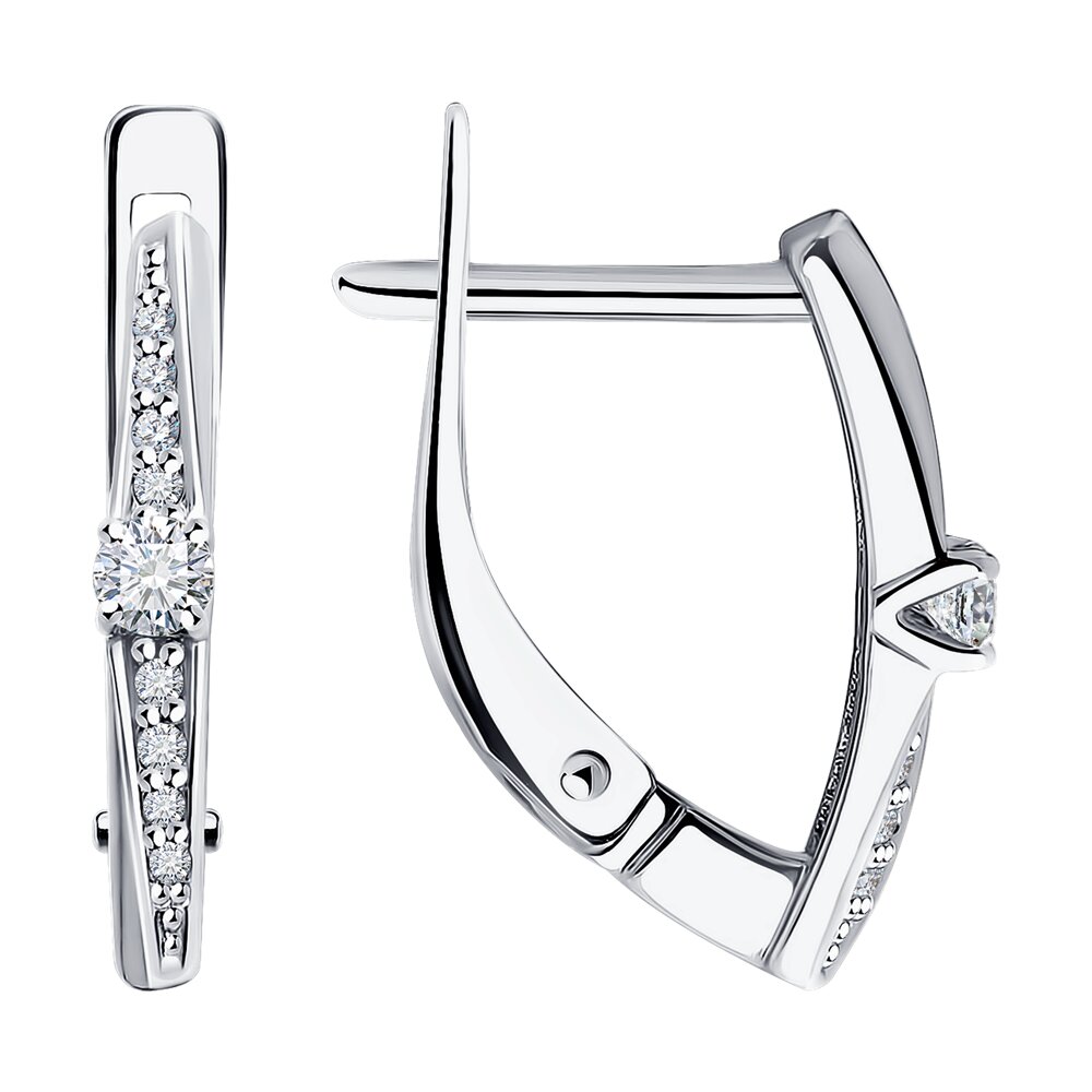 

Серьги из белого золота Diamant 52-220-01970-1, бриллиант, 52-220-01970-1