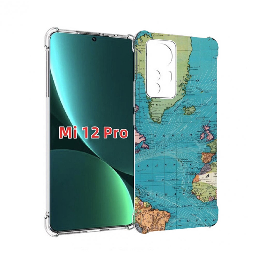 

Чехол MyPads старая карта земли для Xiaomi 12S Pro, Прозрачный, Tocco