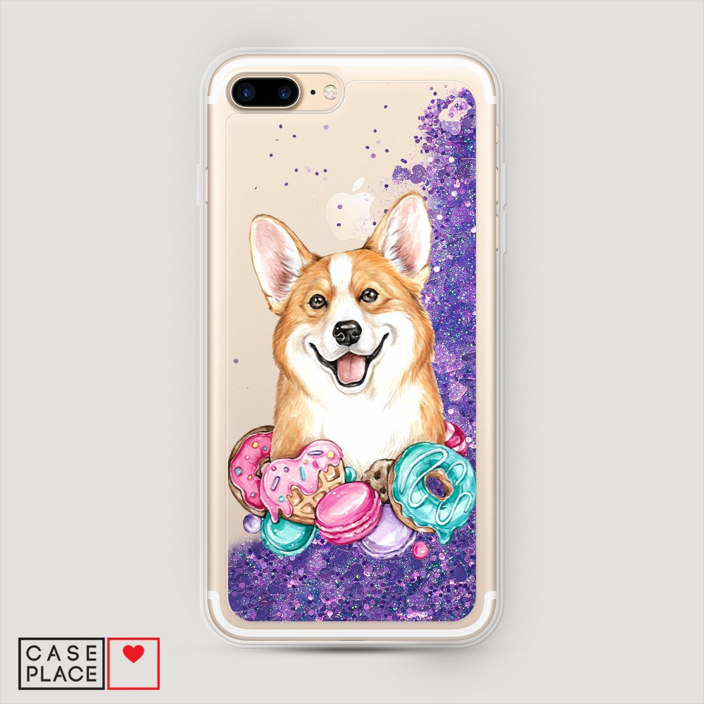 

Чехол Awog на Apple iPhone 8 Plus / Айфон 8 Plus "Корги и сладости", Разноцветный, 10992-1