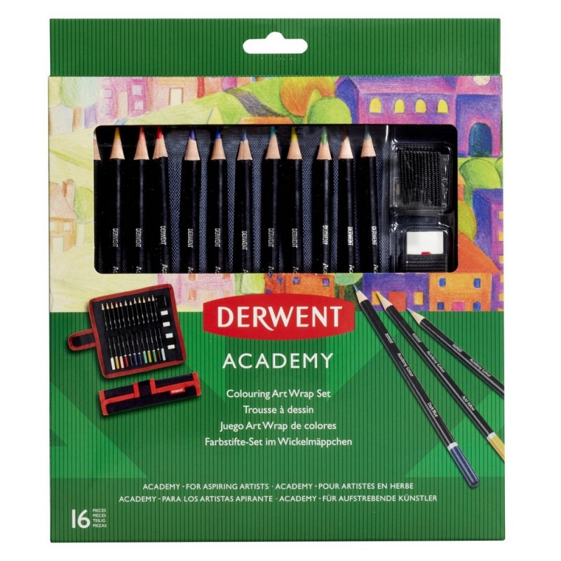 

Derwent цветные, в пенале, Academy