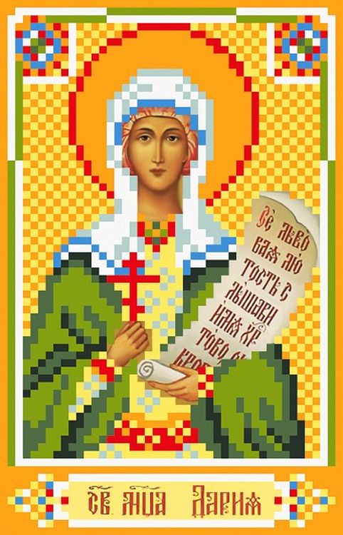 

Рисунок на ткани «Святая Дарья»