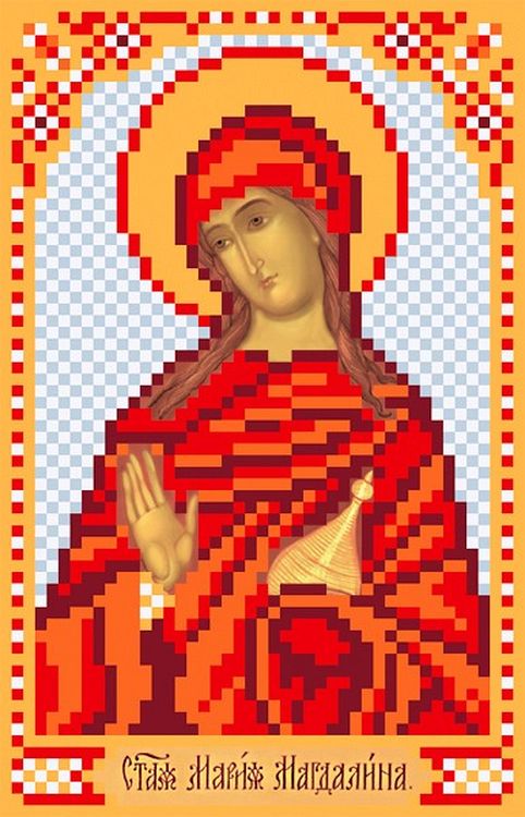 

Рисунок на ткани «Святая Мария»