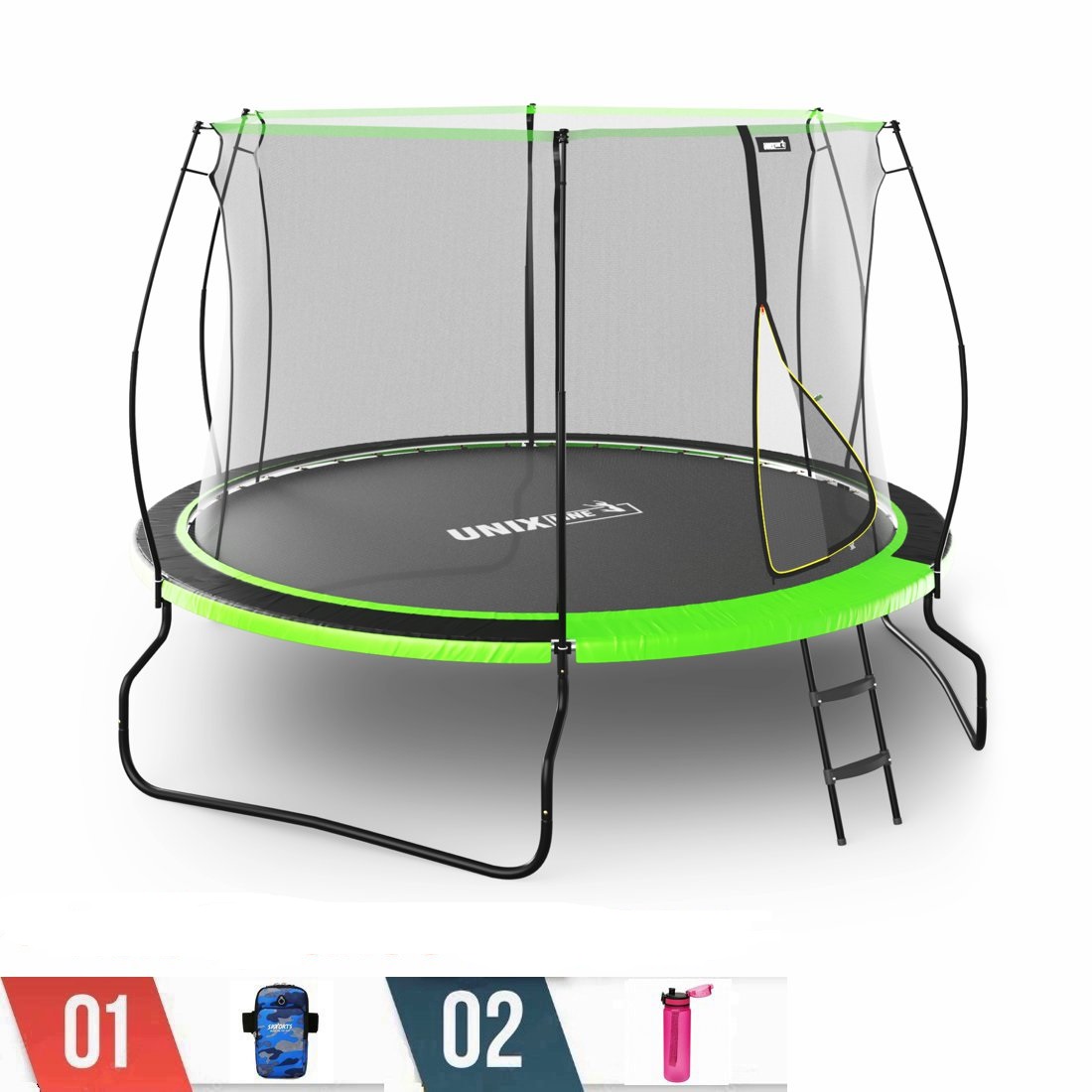 

Каркасный батут UNIX Line 10 ft UFO Green + аксессуары, Зеленый, 10 ft UFO Green
