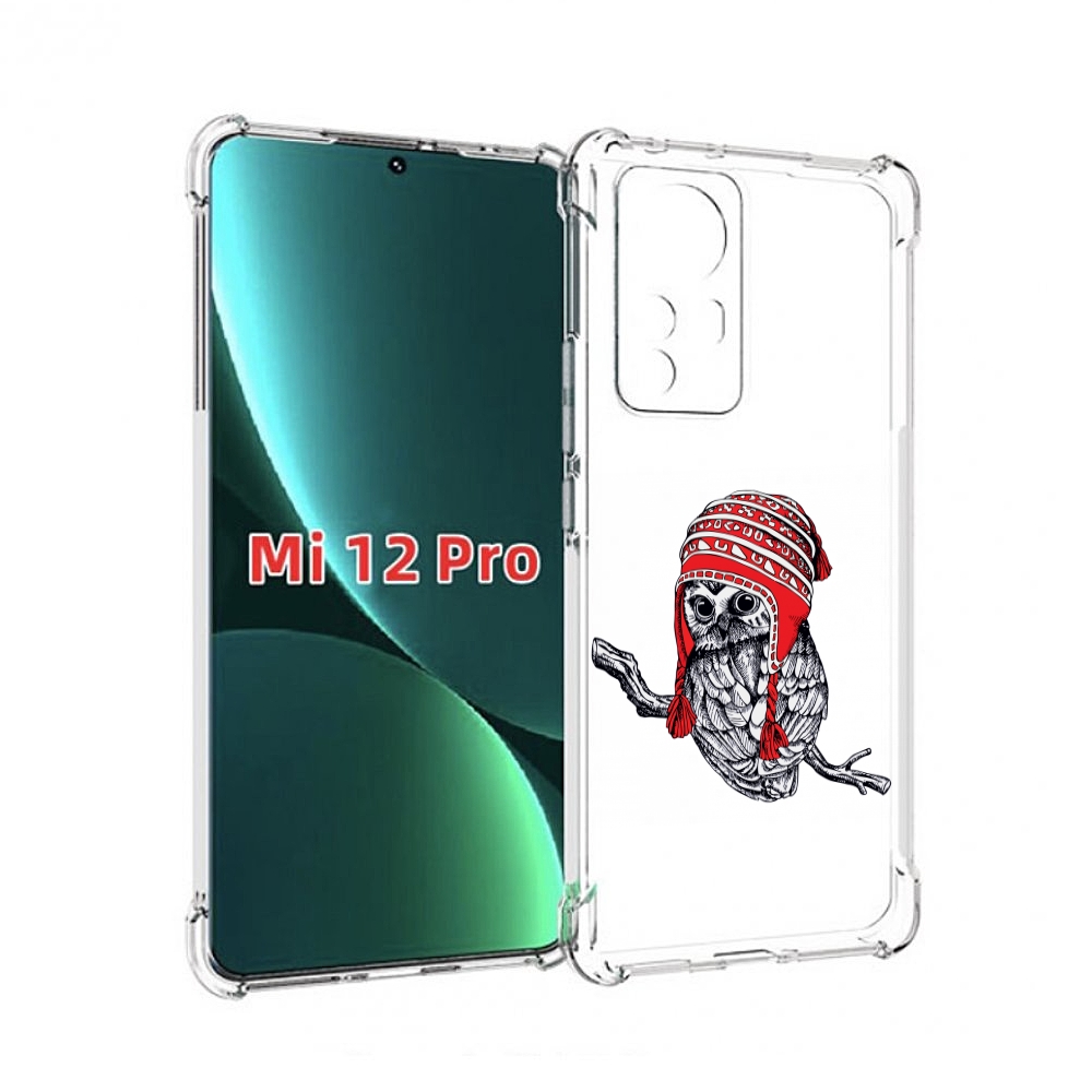 

Чехол MyPads сова-в-красной-шапке-на-веточке для Xiaomi 12S Pro, Прозрачный, Tocco
