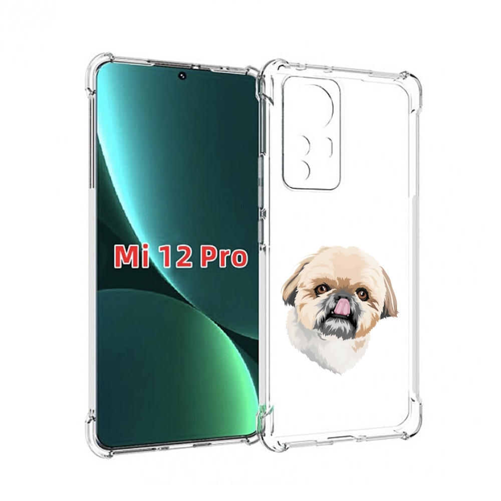 

Чехол MyPads собачка-с-язычком для Xiaomi 12S Pro, Прозрачный, Tocco