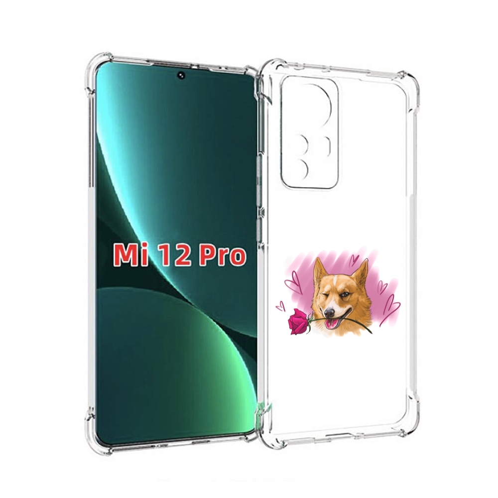 

Чехол MyPads собачка-с-розочкой для Xiaomi 12S Pro, Прозрачный, Tocco