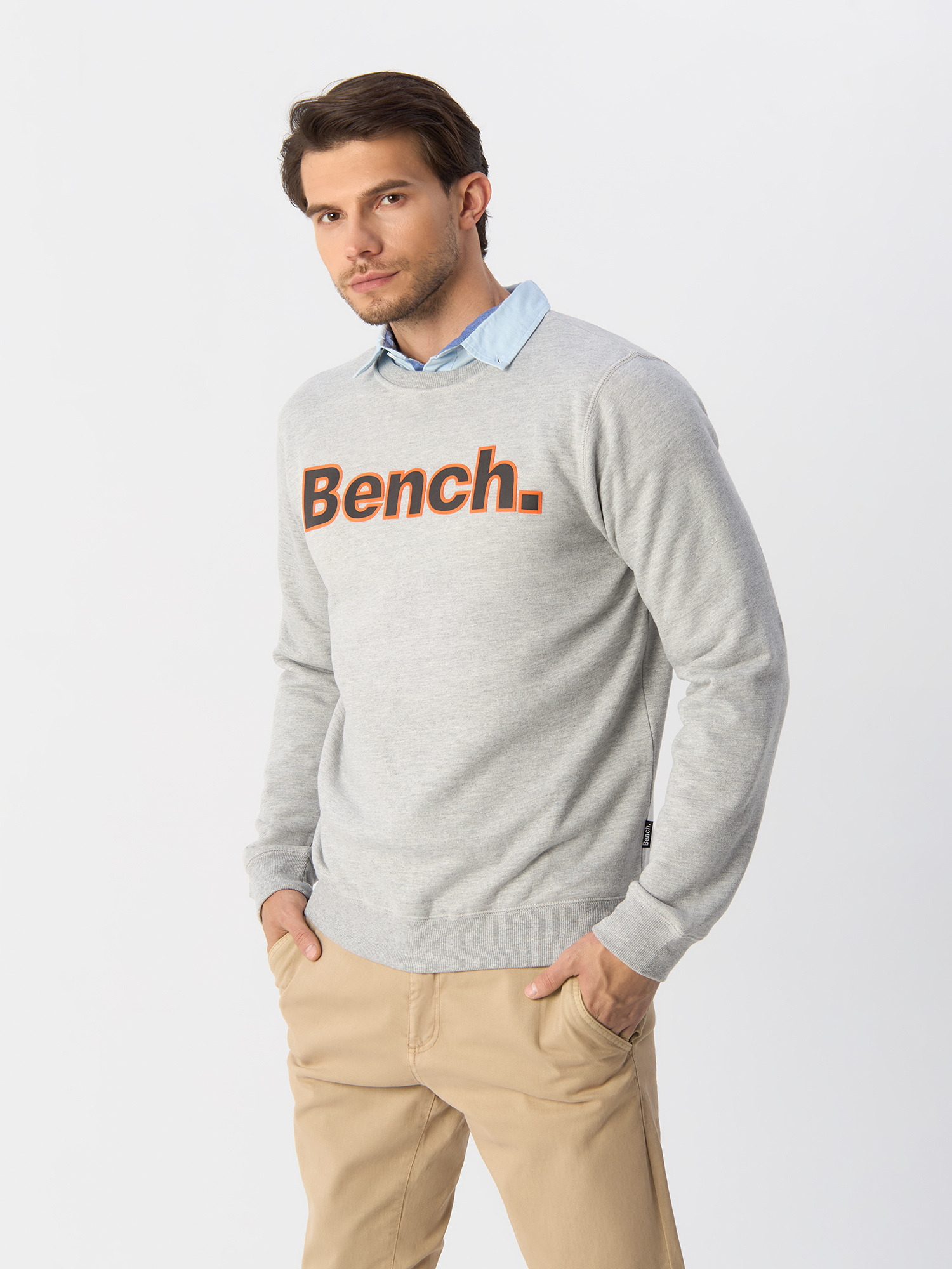 

Свитшот Bench для мужчин, серый, размер M, BN2E119666BS2TKM3, BN2E119666BS2TKM3