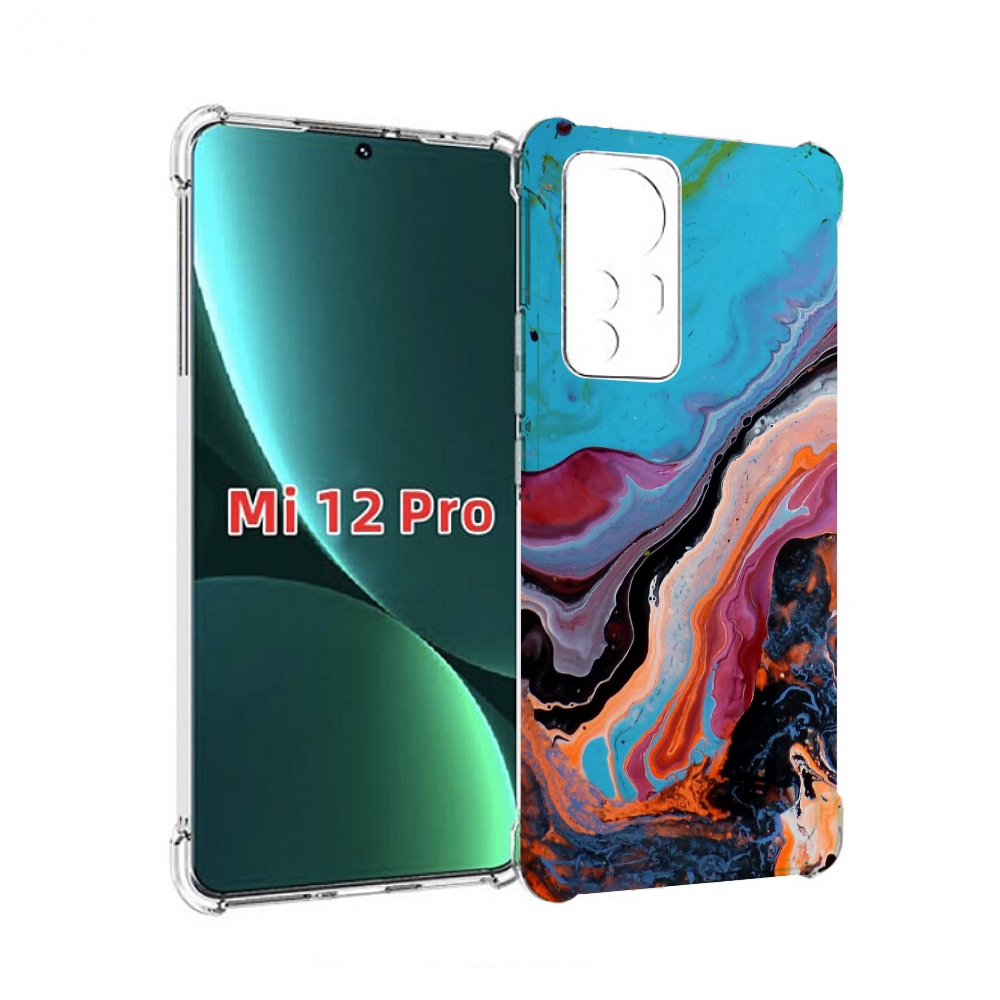 

Чехол MyPads смешанные краски для Xiaomi 12S Pro, Прозрачный, Tocco