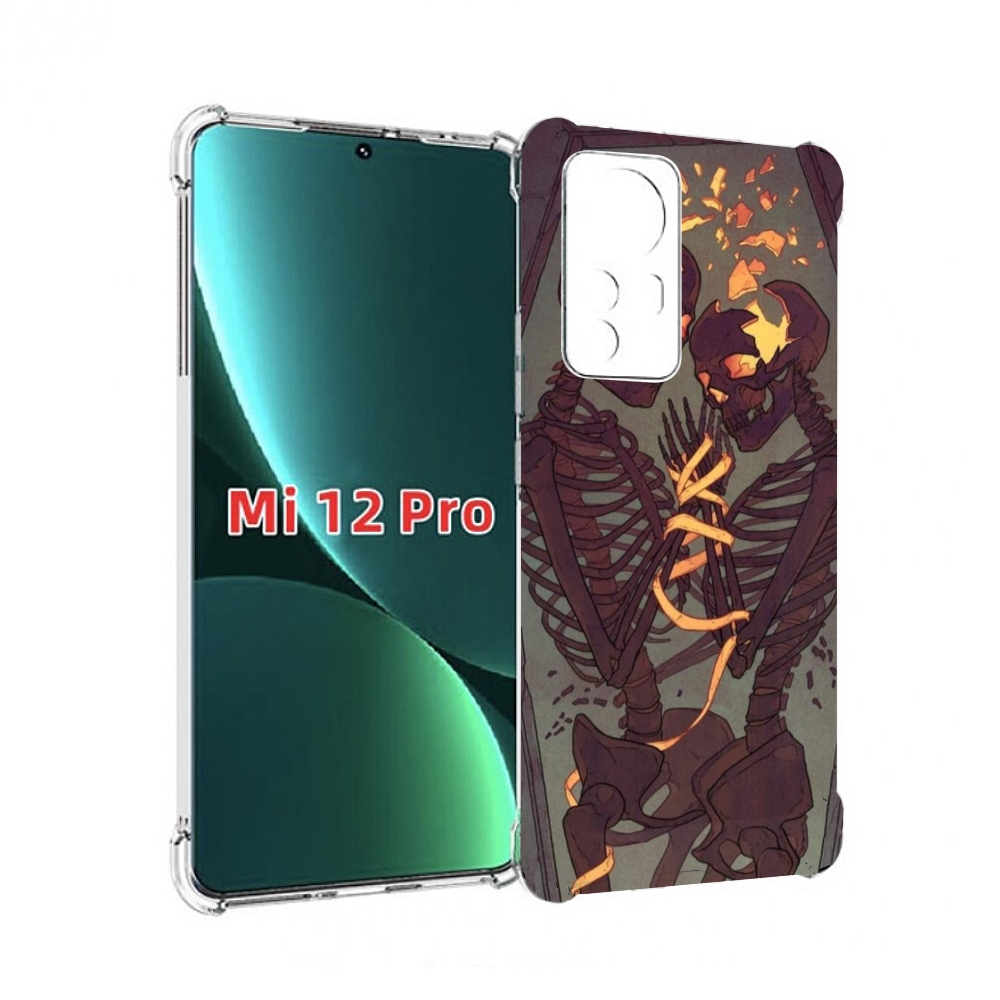 

Чехол MyPads скелеты в гробу для Xiaomi 12S Pro, Прозрачный, Tocco