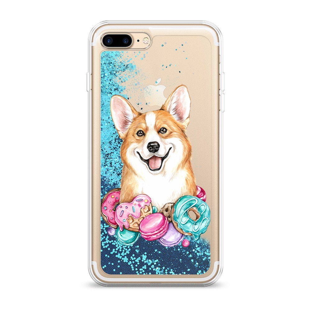 

Чехол Awog на Apple iPhone 7 Plus / Айфон 7 Plus "Корги и сладости", Разноцветный, 10793-1
