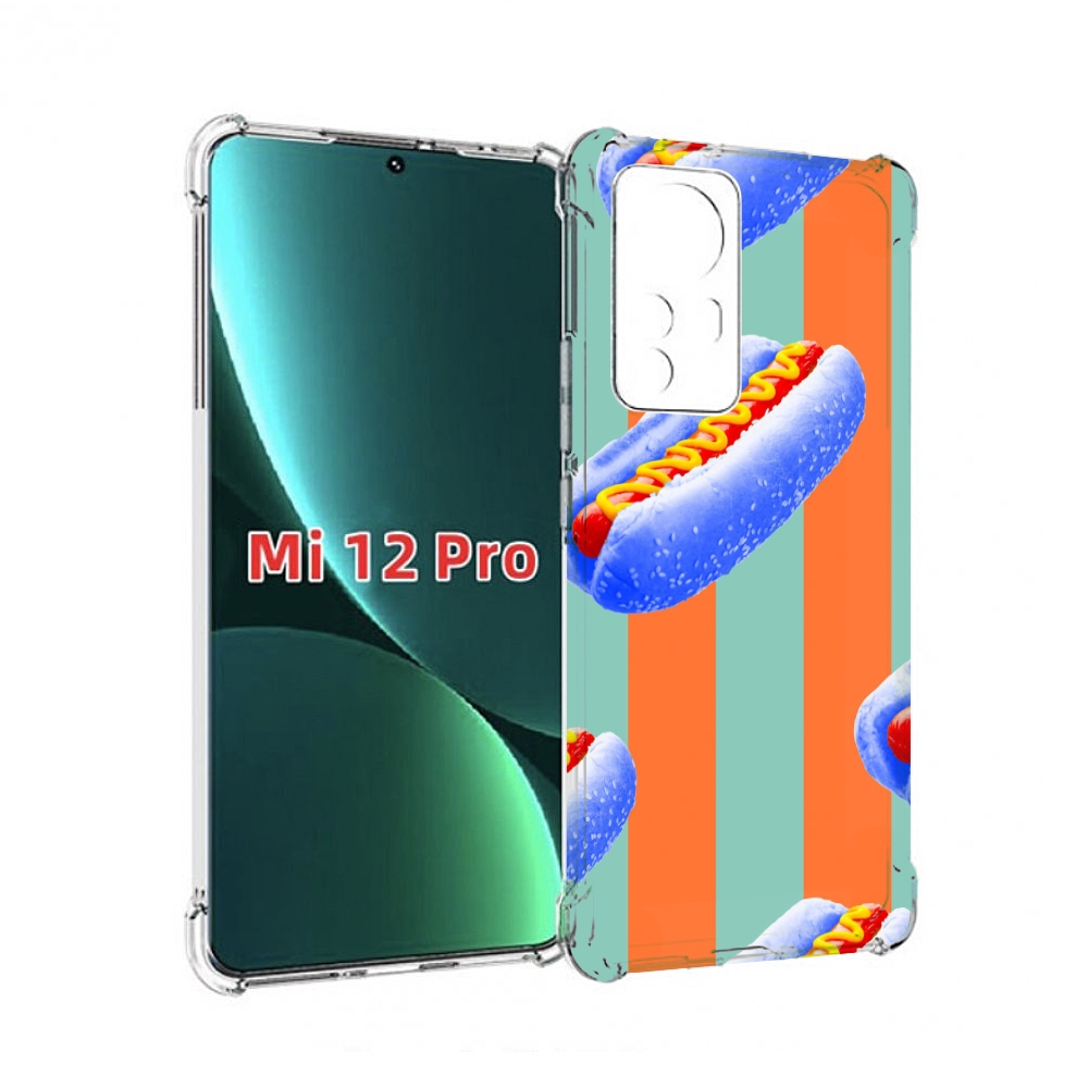 

Чехол MyPads синие хотдоги для Xiaomi 12S Pro, Прозрачный, Tocco
